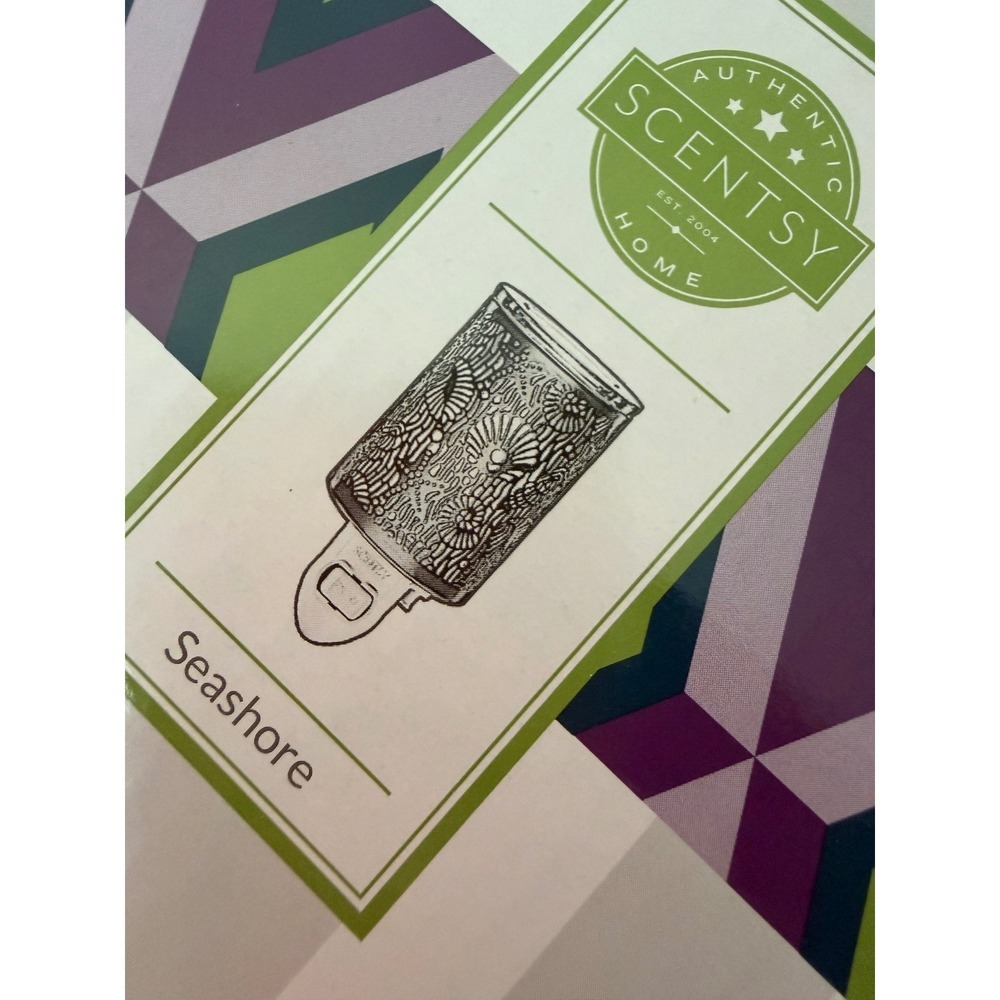 Scentsy Seashore Coastal Plug In Wax Warmer NIB Beach Ocean Bathroom Night Light - Picture 5 of 5
